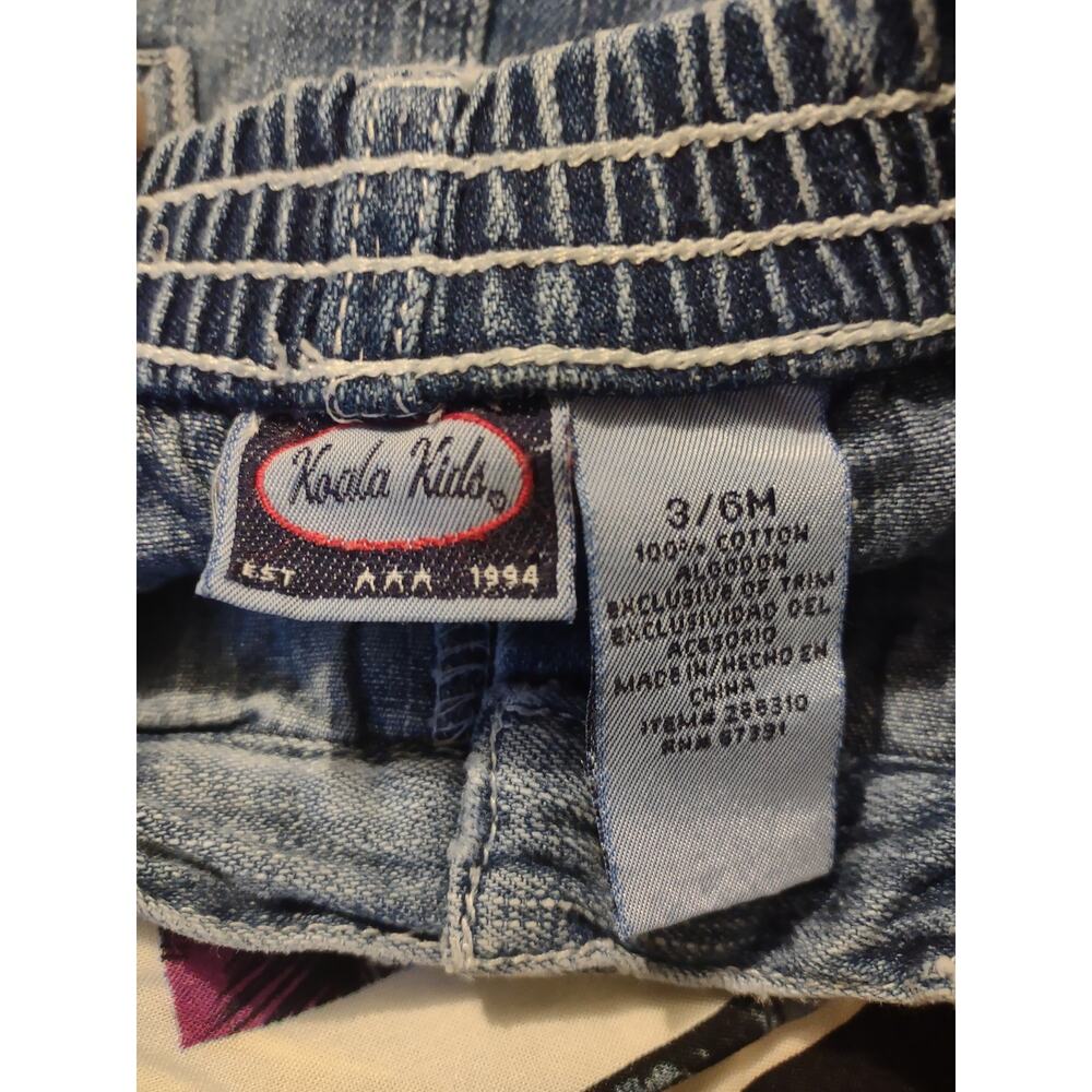 Koala Kids Embroidered ruffle Denim Skirt Size‎ 3/6 Months Butterfly Flowers - Picture 4 of 5